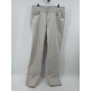 Peter Millar Crown Sport Golf Pants 5 Pockets Light Beige Men's Size 34/34 Chino